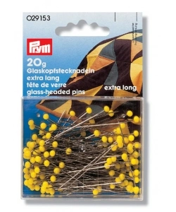 PRYM Glaskopfstecknadeln Gelb 1 PRYM Glaskopfstecknadeln Gelb