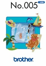 BROTHER Stickmuster USB Stick Nr. 5 Sommer