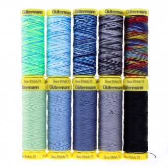 Gütermann Nähfaden-Set Deco Stitch 10 Spulen Set 2 1 Gütermann Nähfaden-Set Deco Stitch 10 Spulen Set 2
