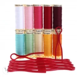 Gütermann Nähfaden-Set Allesnäher 10 Spulen 100 M Mit 10 Bobbin-Clips