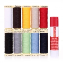 Gütermann Nähfaden-Set Allesnäher 10 Spulen Mit Textil-Fixierstift