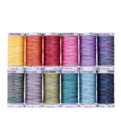 Gütermann Nähfaden-Set Cotton 30 Multicolour 300 M 12 Spulen