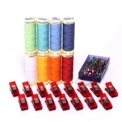 Gütermann Nähfaden-Set Allesnäher 8 Spulen Mit Clips Und Stecknadeln