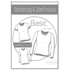 Kibadoo Papierschnittmuster Basic Shirt/Tunika Damen