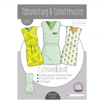 Kibadoo Papierschnittmuster Basic Strandkleid 1 Kibadoo Papierschnittmuster Basic Strandkleid