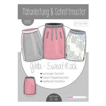Kibadoo Papierschnittmuster Sweat-Rock Gilda 1 Kibadoo Papierschnittmuster Sweat-Rock Gilda