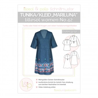 Lillesol Women Papierschnittmuster No. 42 Tunika/Kleid Mariluna 1 Lillesol Women Papierschnittmuster No. 42 Tunika/Kleid Mariluna