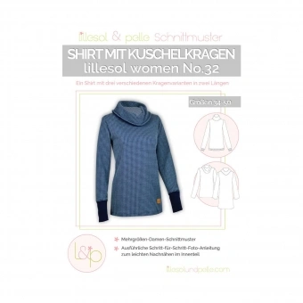 Lillesol Women Papierschnittmuster No.32 Shirt Mit Kuschelkragen 1 Lillesol Women Papierschnittmuster No.32 Shirt Mit Kuschelkragen