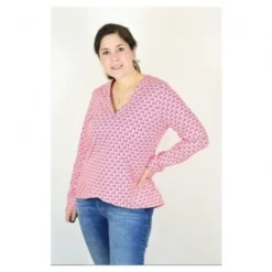 Lillesol Women Papierschnittmuster No.17 Verano-Bluse -Nahmaschine Shop lillesol verano bluse no17 beispiel