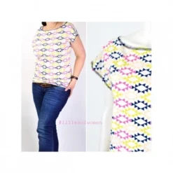 Lillesol Women Papierschnittmuster No.4 Sommershirt 5 Lillesol Women Papierschnittmuster No.4 Sommershirt -Nahmaschine Shop lillesol women no 4 sommershirt beispiel