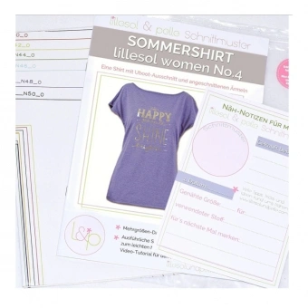 Lillesol Women Papierschnittmuster No.4 Sommershirt 2 Lillesol Women Papierschnittmuster No.4 Sommershirt – Bild 2