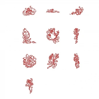 NähPark Stickmuster Art Deco Roses 2 NähPark Stickmuster Art Deco Roses – Bild 2