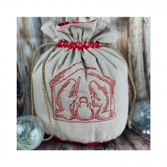 NähPark Stickmuster Redwork Nativity 6 NähPark Stickmuster Redwork Nativity – Bild 6