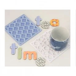 NähPark Stickmuster Puffy Mug Rug 9 NähPark Stickmuster Puffy Mug Rug -Nahmaschine Shop naehpark stickmuster puffy mug rug untersetzer blau weiss tea time