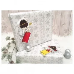 NähPark Stickmuster Weihnachts-Geschenkanhänger