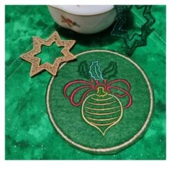 NähPark Stickmuster Weihnachtsschmuck -Nahmaschine Shop naehpark stickmuster weihnachtsschmuck untersetzer