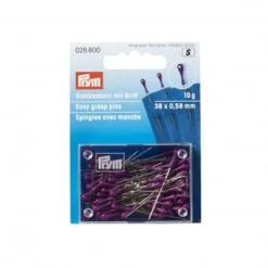 PRYM Stecknadeln Mit Griff Silberfarbig Violett 10g