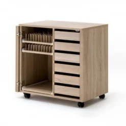 RMF Nähzubehör-Rollschrank BASE Mit Falttür Links