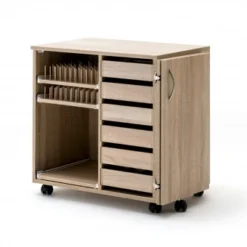 RMF Nähzubehör-Rollschrank BASE Mit Falttür Rechts