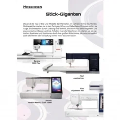 Sticken 4.0 - Das Magazin Für Stickmaschinen Und Sticksoftware 1/18 -Nahmaschine Shop sticken 4 0 magazin fuer stickmaschinen sticksoftware ausgabe 1 2018 stickgiganten